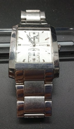Orologio uomo acciaio guess - in,